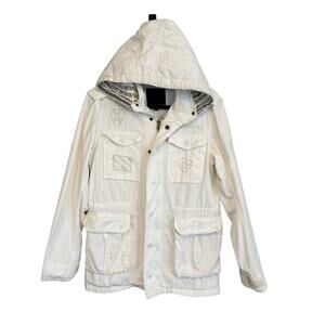 Hurley Parka Jacket White Medium